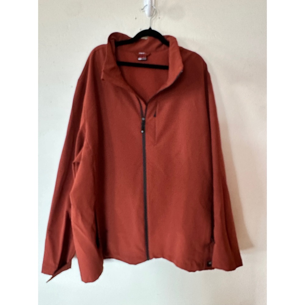 32 Degrees Heat Mens 3XL Softshell Jacket Burnt Orange Full Zip Warm Layer